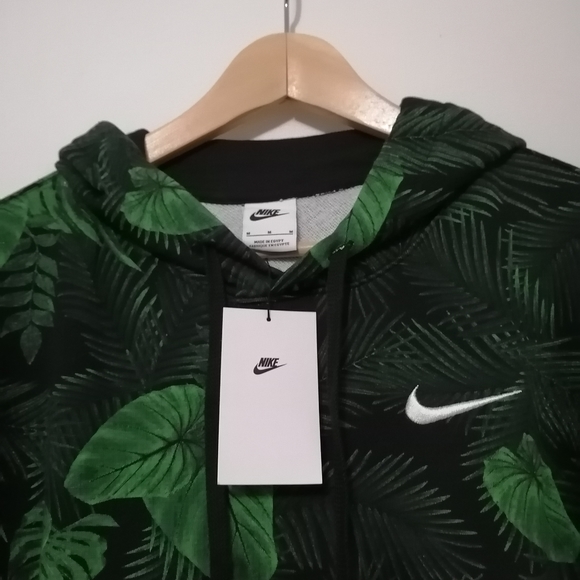Nike Sportswear Men's Green Pullover Hoodie. Bold Palm Print. New With Tags. - Picture 7 of 13